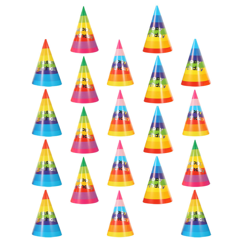 Party Hat Cone - 36Pcs Colorful Birthday Party Cone Hats