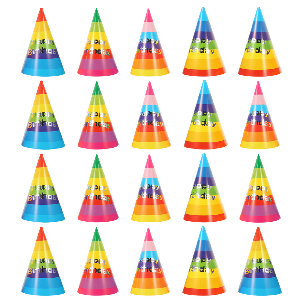 36Pcs Colorful Birthday Party  - Party Hat Cone recension och pris
