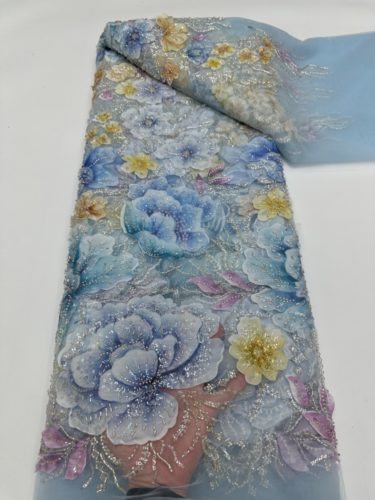 French Mesh Beaded Lace Fabric - Glitter Tablecloth recension och pris