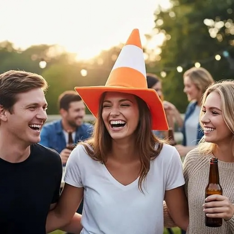 Foldable Traffic Cone Theme Ha - Party Hat Cone recension och pris