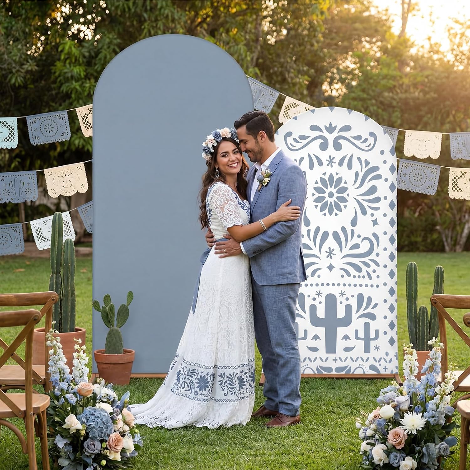 Custom 2-sided Mexico Cielito  - Dessert Table Backdrop recension och pris