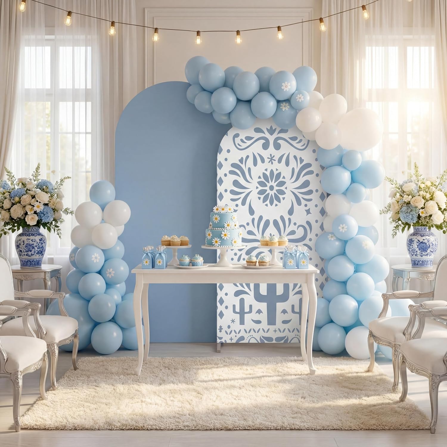 Custom 2-sided Mexico Cielito  - Dessert Table Backdrop recension och pris