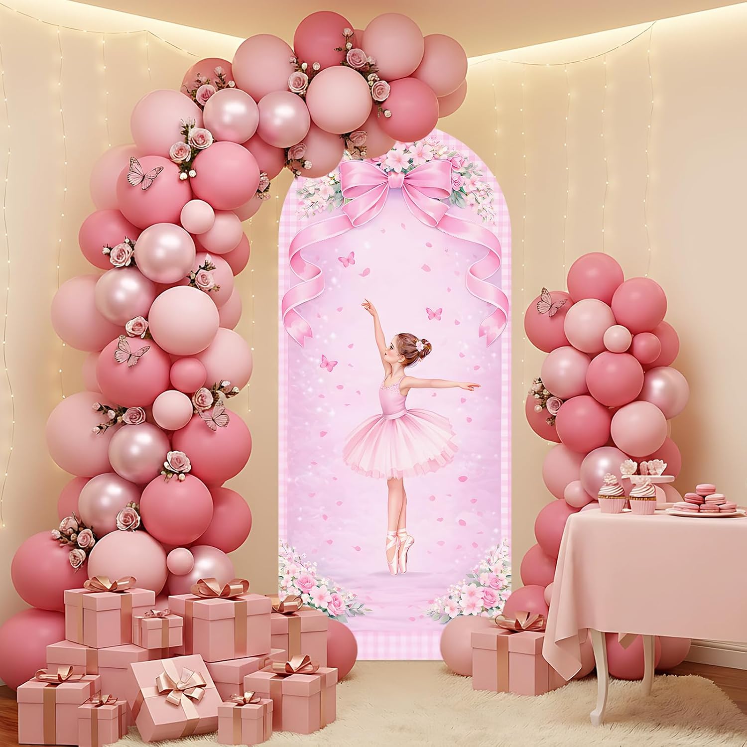 Custom 2-sided Ballerina Arch  - Dessert Table Backdrop recension och pris