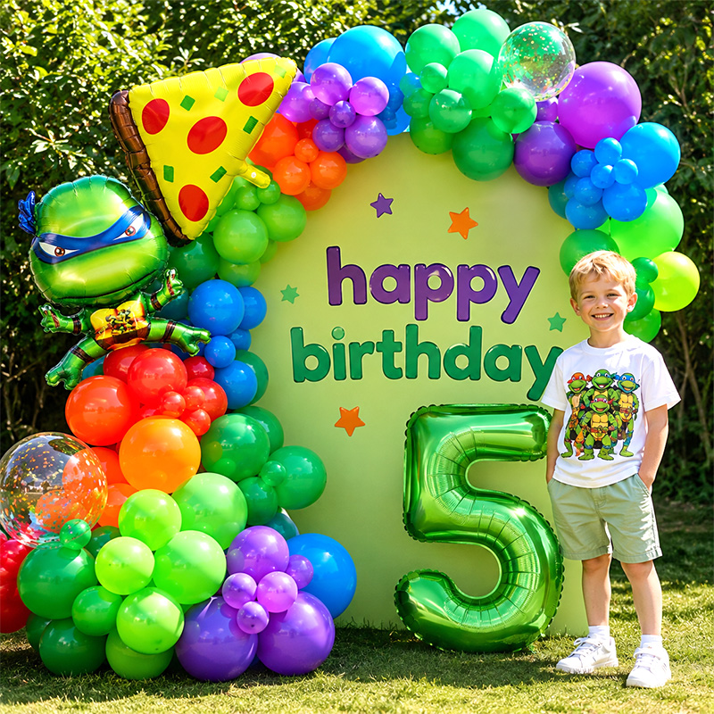 Kids Party Ninja Turtles Ballo - Balloon Arch Kit recension och pris
