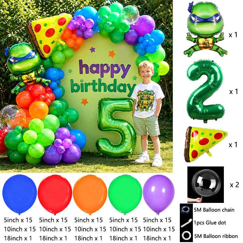 Kids Party Ninja Turtles Ballo - Balloon Arch Kit recension och pris