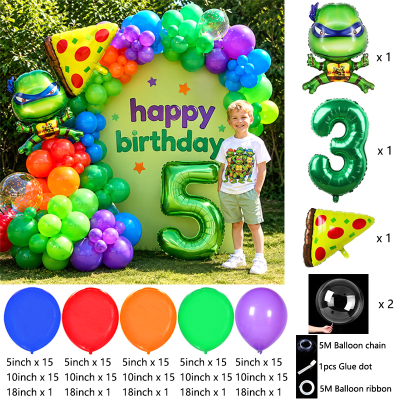 Kids Party Ninja Turtles Ballo - Balloon Arch Kit recension och pris