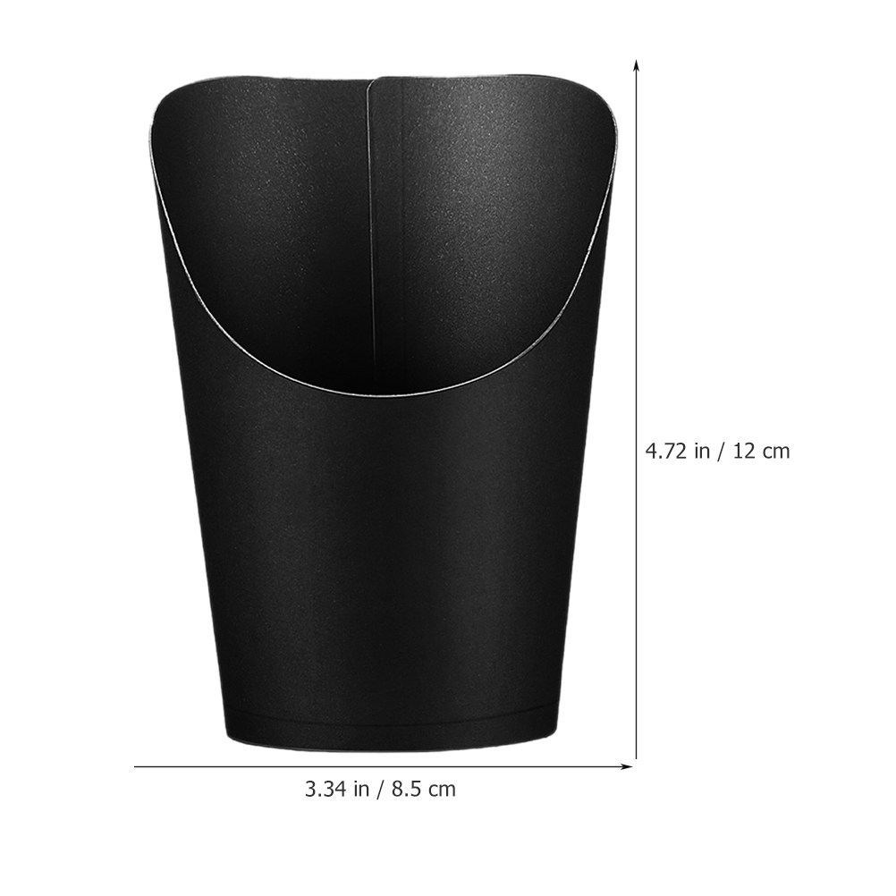 50Pcs Kraft Paper French Fries - Plastic Cup 50Pcs recension och pris