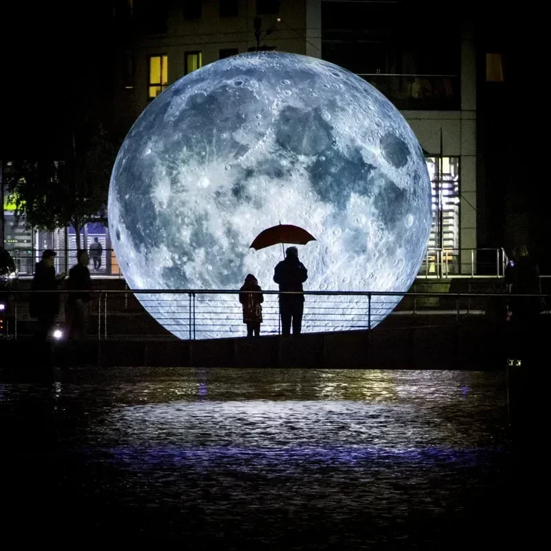 Giant Inflatable Blue Moon Bal - Led Balloon Light recension och pris
