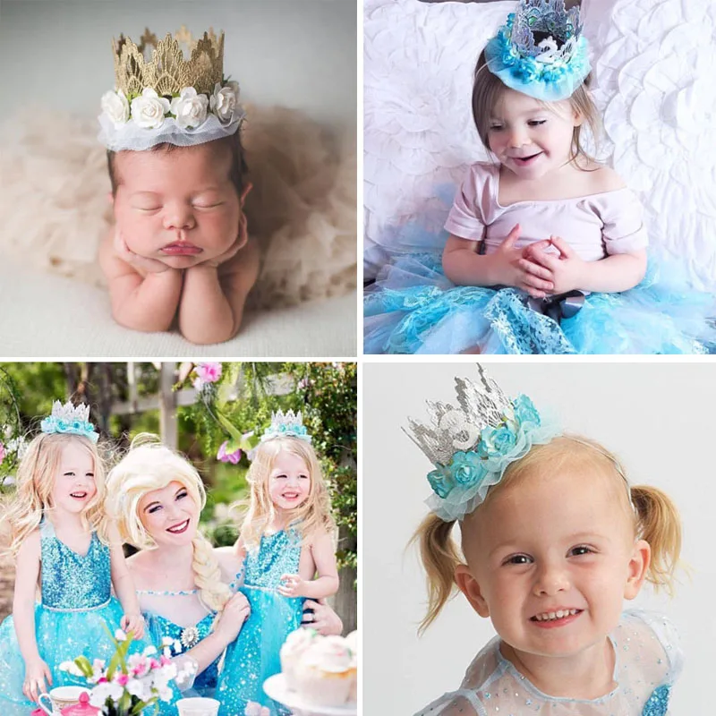 1st Birthday Crown Hat Flower  - Party Hat Cone recension och pris
