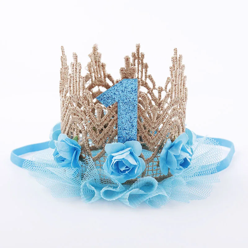 1st Birthday Crown Hat Flower  - Party Hat Cone recension och pris